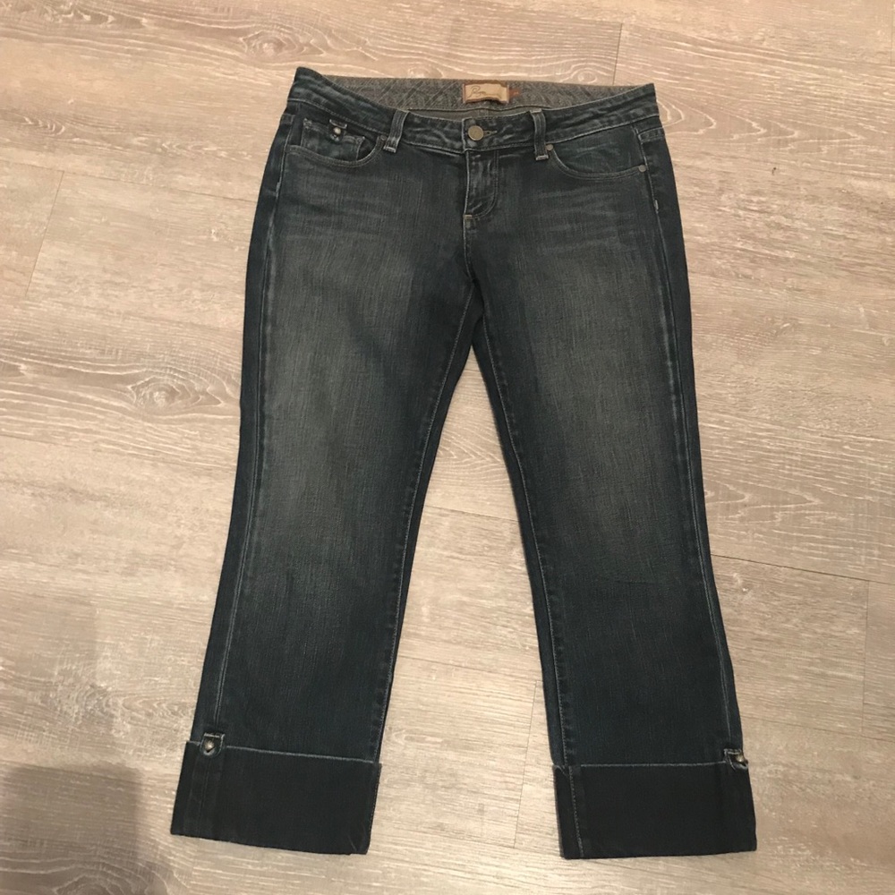 Paige Capri Dark blue wash jeans